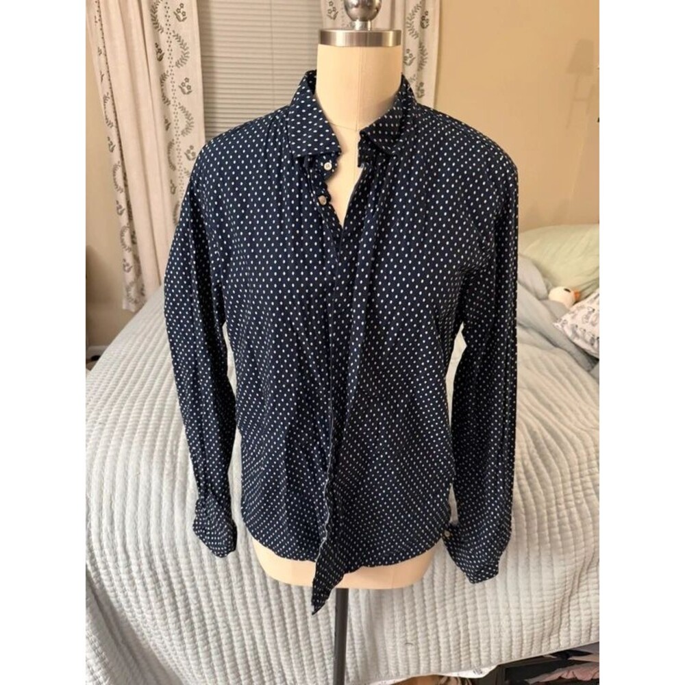 Trendy Preppy Scotch and Soda polka dot button down